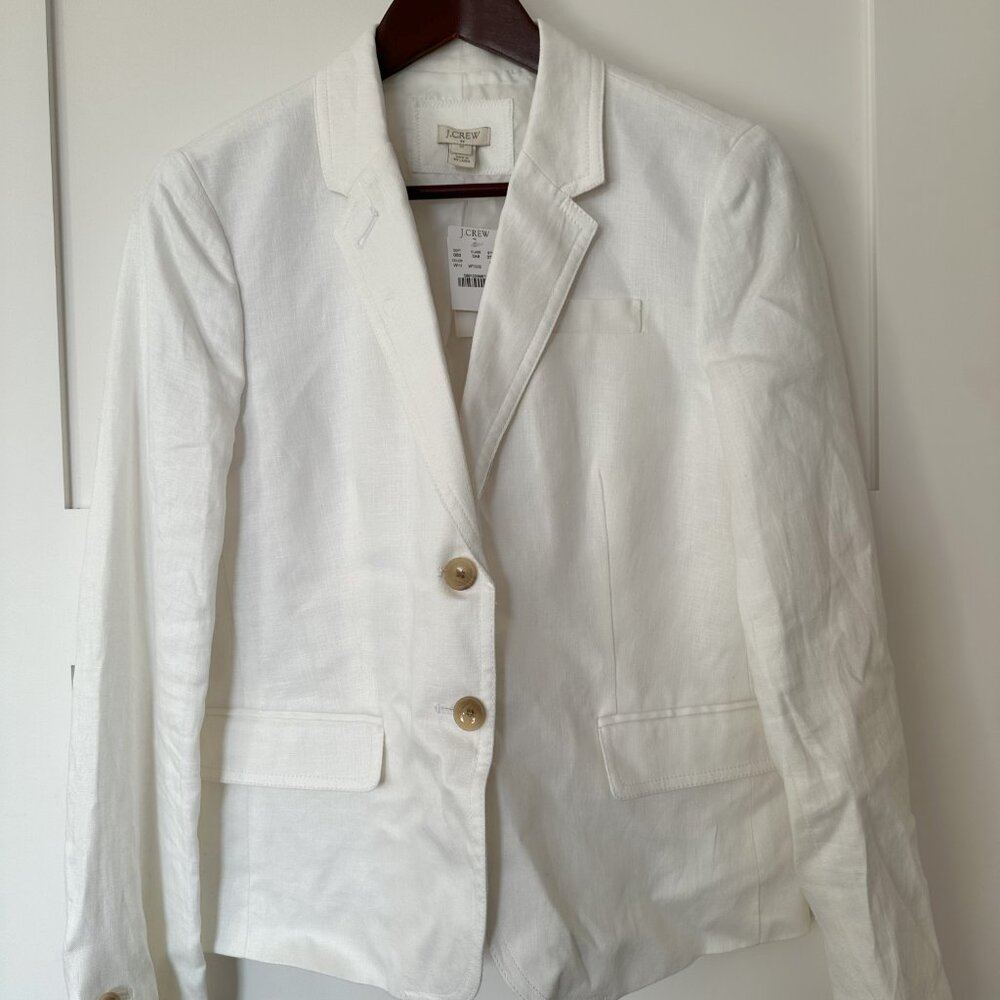 J Crew Linen Blazer NWT